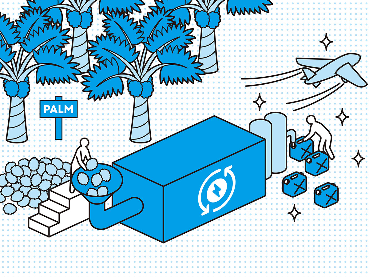 EFB(パームオイル残渣)SAFプロジェクト